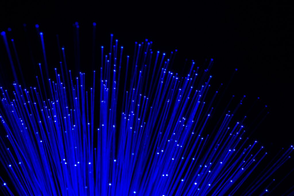 blue optical fiber